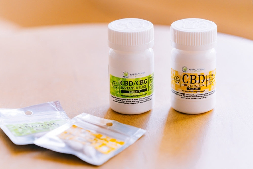 CBD & CBD/CBG Instant Release Tablets