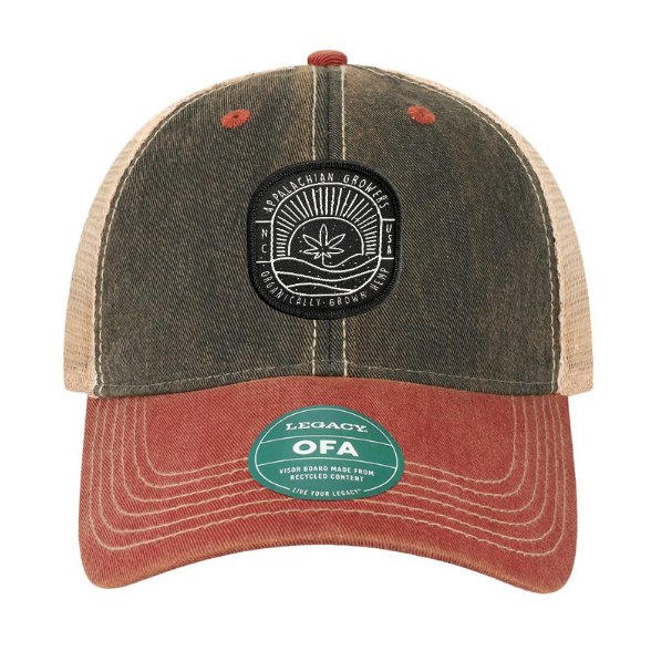 AG Seal Snapback Hat- Black/Cardinal Red/Khaki