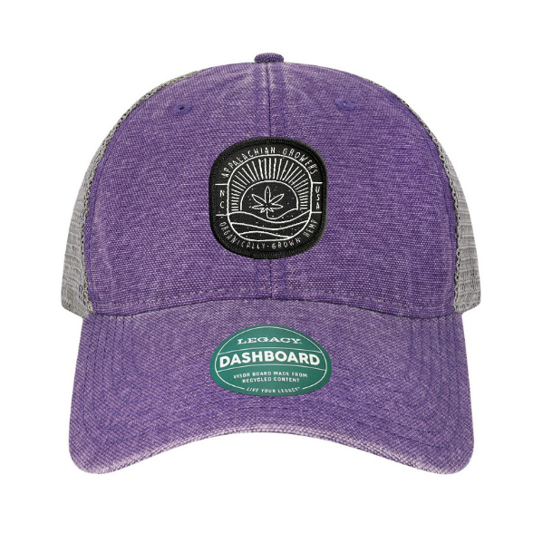 AG Seal Snapback Hat- Purple/Grey